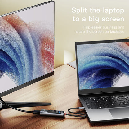 Hub USB-C Yesido HB22, 5in1, Gri