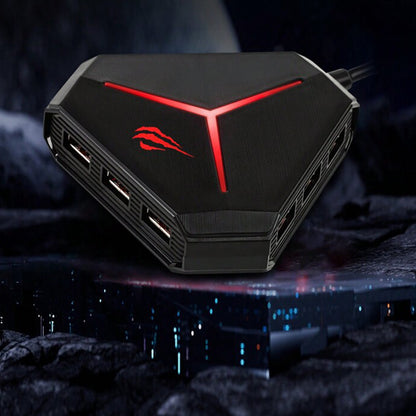 Hub USB HAVIT H95, 10in1, Negru