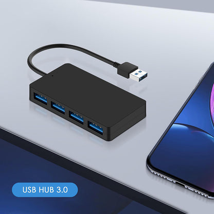 Hub USB Techsuit H15 QuantumNode, 4in1, Negru