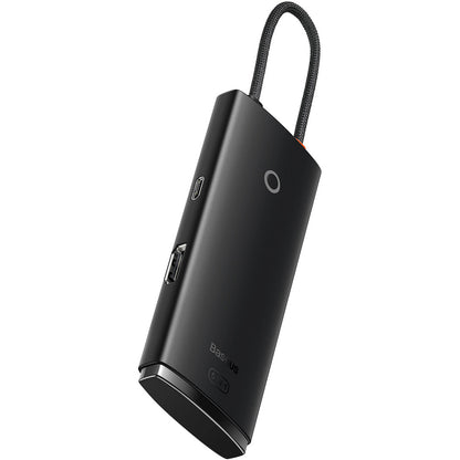 Hub USB-C Baseus Lite, 3 X USB-A 3.0 - USB-C - HDMI, Negru WKQX040001