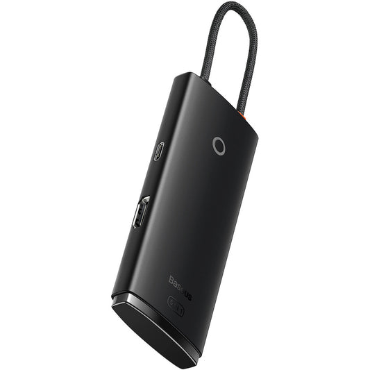 Hub USB-C Baseus Lite, 3 X USB-A 3.0 - USB-C - HDMI, Negru WKQX040001