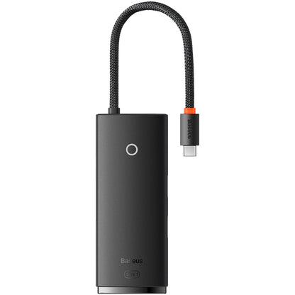Hub USB-C Baseus Lite, 3 X USB-A 3.0 - USB-C - HDMI, Negru WKQX040001
