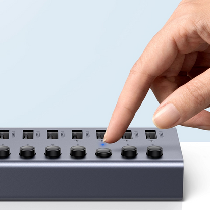 Hub USB UGREEN CM481, 7 x USB-A 3.0, Gri