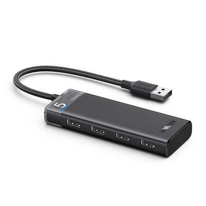 Hub USB UGREEN CM653, 4 x USB-A 3.0, Negru