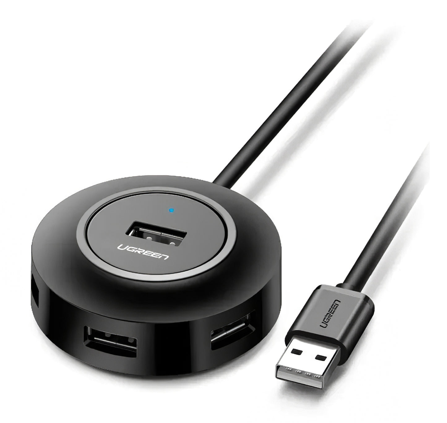 Hub USB UGREEN CR106, 4 x USB-A, 1m, Negru