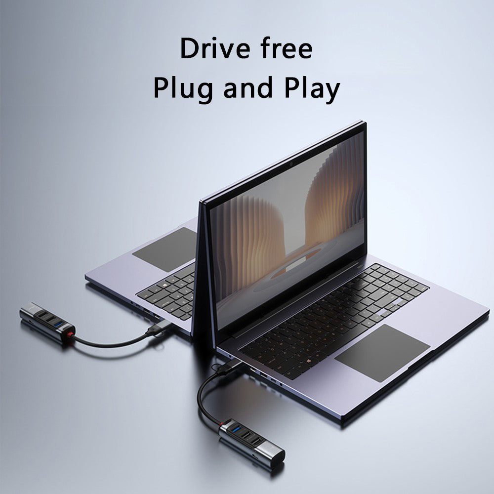 Hub USB / USB-C Yesido HB19, 4in1, Gri