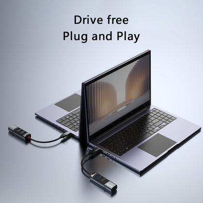 Hub USB / USB-C Yesido HB19, 4in1, Gri