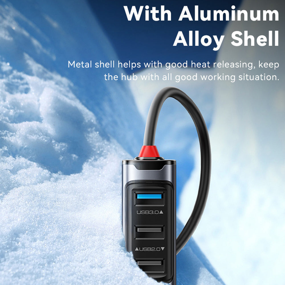 Hub USB / USB-C Yesido HB21, 5in1, Gri