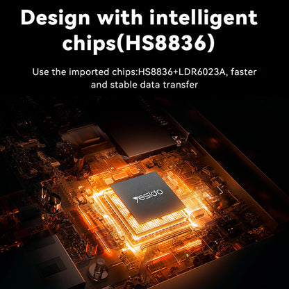 Hub USB / USB-C Yesido HB21, 5in1, Gri