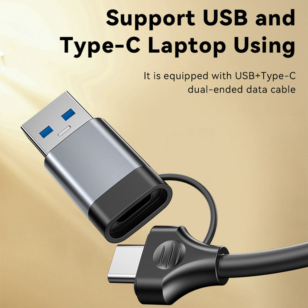 Hub USB / USB-C Yesido HB21, 5in1, Gri