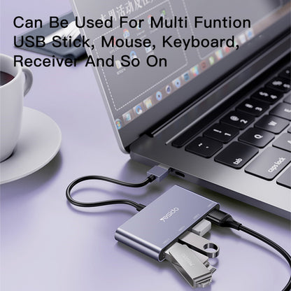 Hub USB Yesido HB12, 4in1, Gri