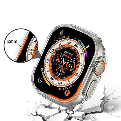 Husa Anank Screen Guard pentru Apple Watch Series 7 41mm, Neagra