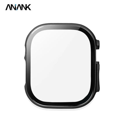 Husa Anank Screen Guard pentru Apple Watch Series 7 45mm, Neagra