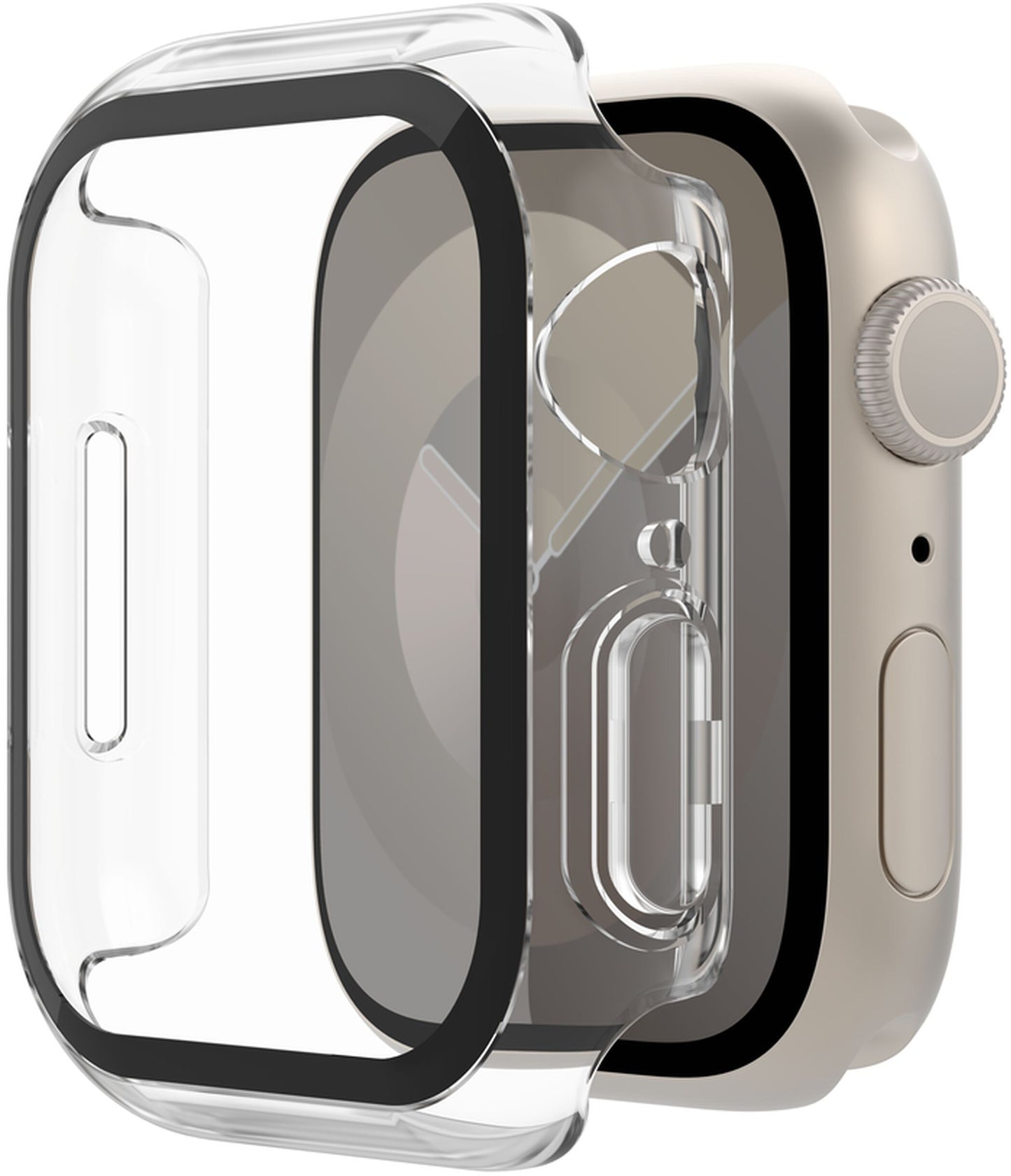 Husa Belkin ScreenForce TemperedCurve pentru Apple Watch  40mm / 41mm Series, Transparenta OVG003zzCL