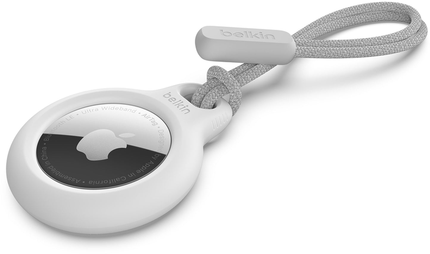 Husa Belkin Strap pentru Apple AirTag, Alba F8W974btWHT