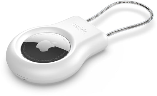 Husa Belkin Wire Cable pentru Apple AirTag, Alba MSC009btWH