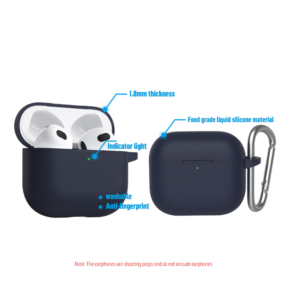 Husa Blueo Liquid pentru Apple AirPods 3, Albastra