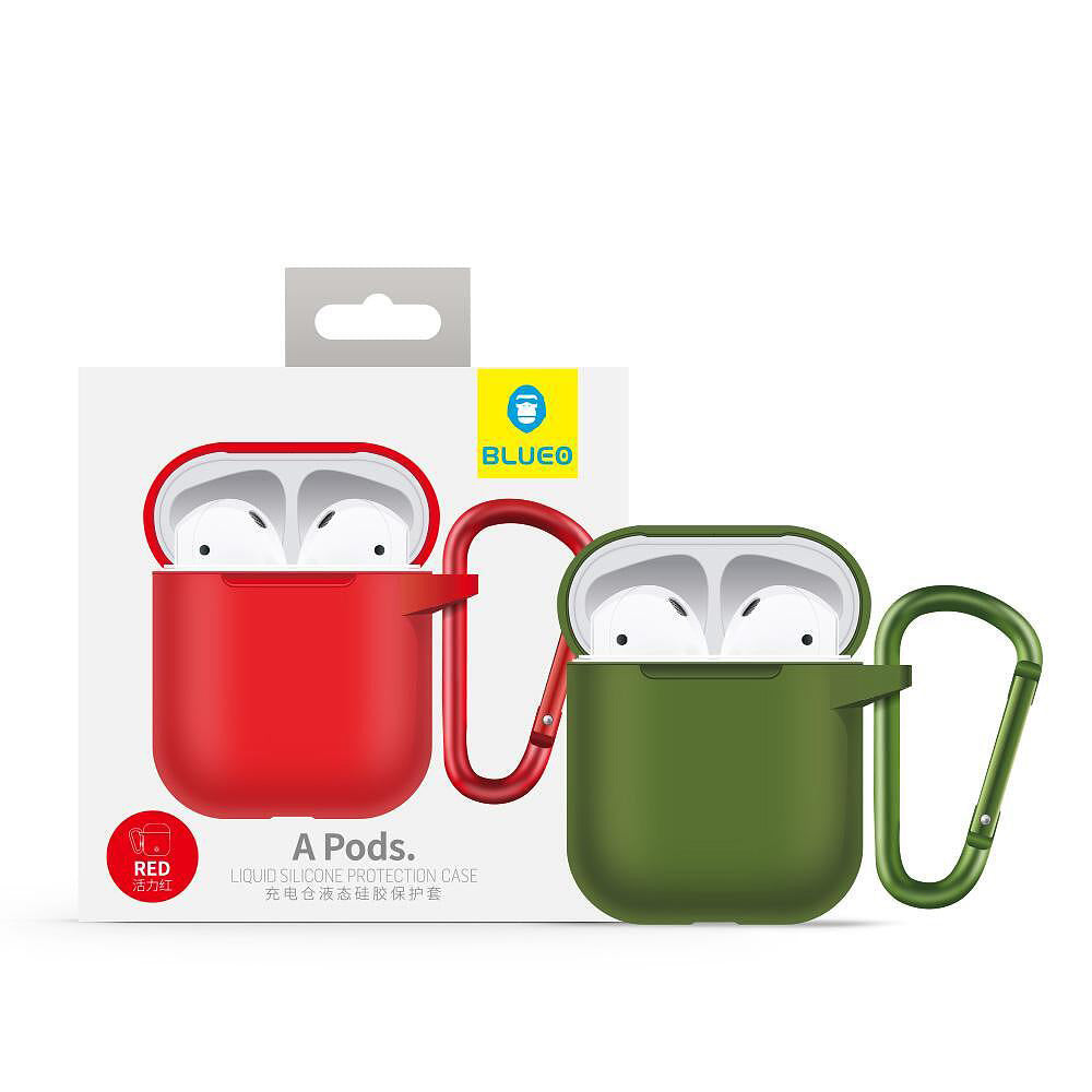 Husa Blueo Liquid pentru Apple AirPods Gen 1, Verde