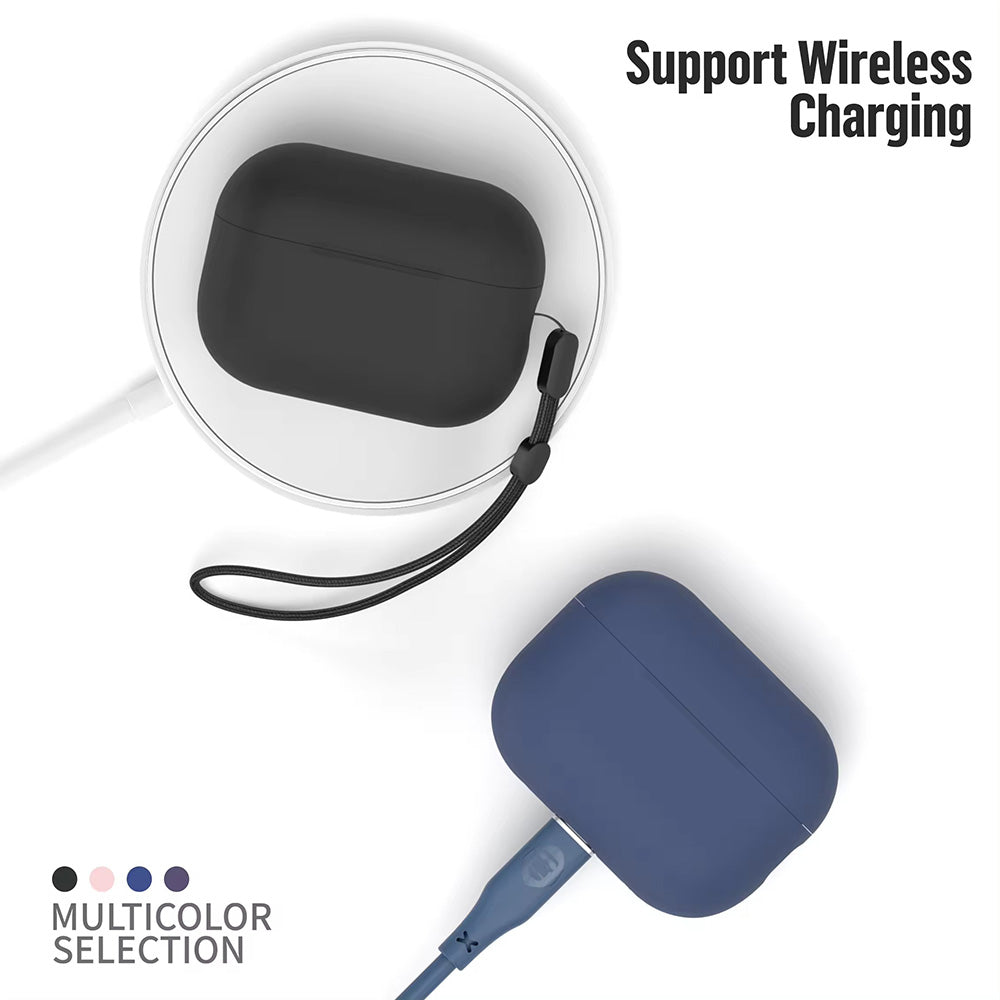 Husa Blueo Liquid pentru Apple AirPods Pro 2, Bleumarin