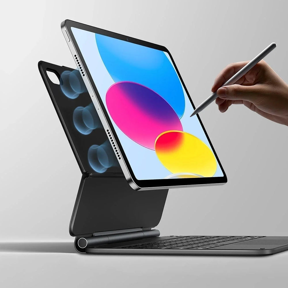 Husa cu Tastatura pentru Apple iPad (2025) / (2022), ESR, Rebound, Alba