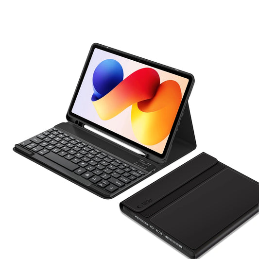 Husa Cu Tastatura pentru Xiaomi Poco Pad M1 / Redmi Pad 2 Pro, Tech-Protect, SC PEN, Neagra