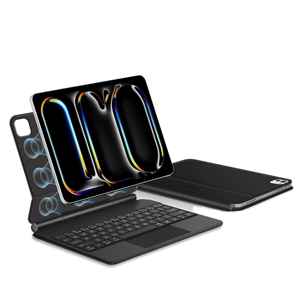 Husa Cu Tastatura pentru Apple iPad Pro 11 (2025) / (2024), Tech-Protect, SmartCase Magnetic, Neagra