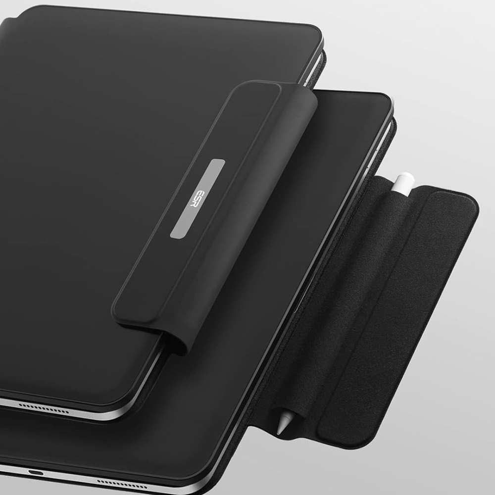 Husa Cu Tastatura pentru Apple iPad (2025) / (2022), ESR, Rebound, Neagra, Resigilata