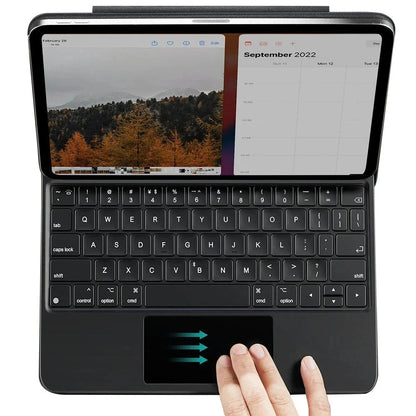 Husa cu Tastatura pentru Apple iPad (2025) / (2022), ESR, Rebound, Alba