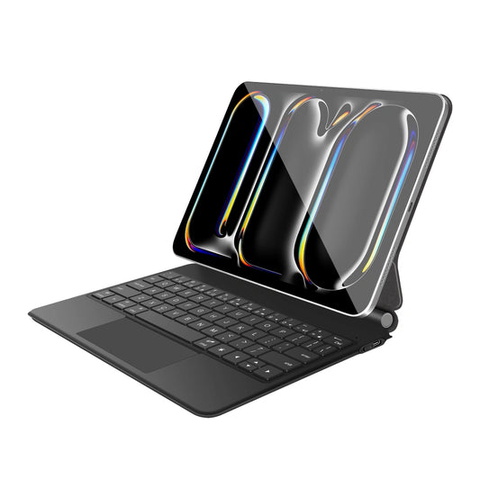 Husa Cu Tastatura pentru Apple iPad Pro 11 (2025) / (2024), Tech-Protect, SmartCase Magnetic, Neagra
