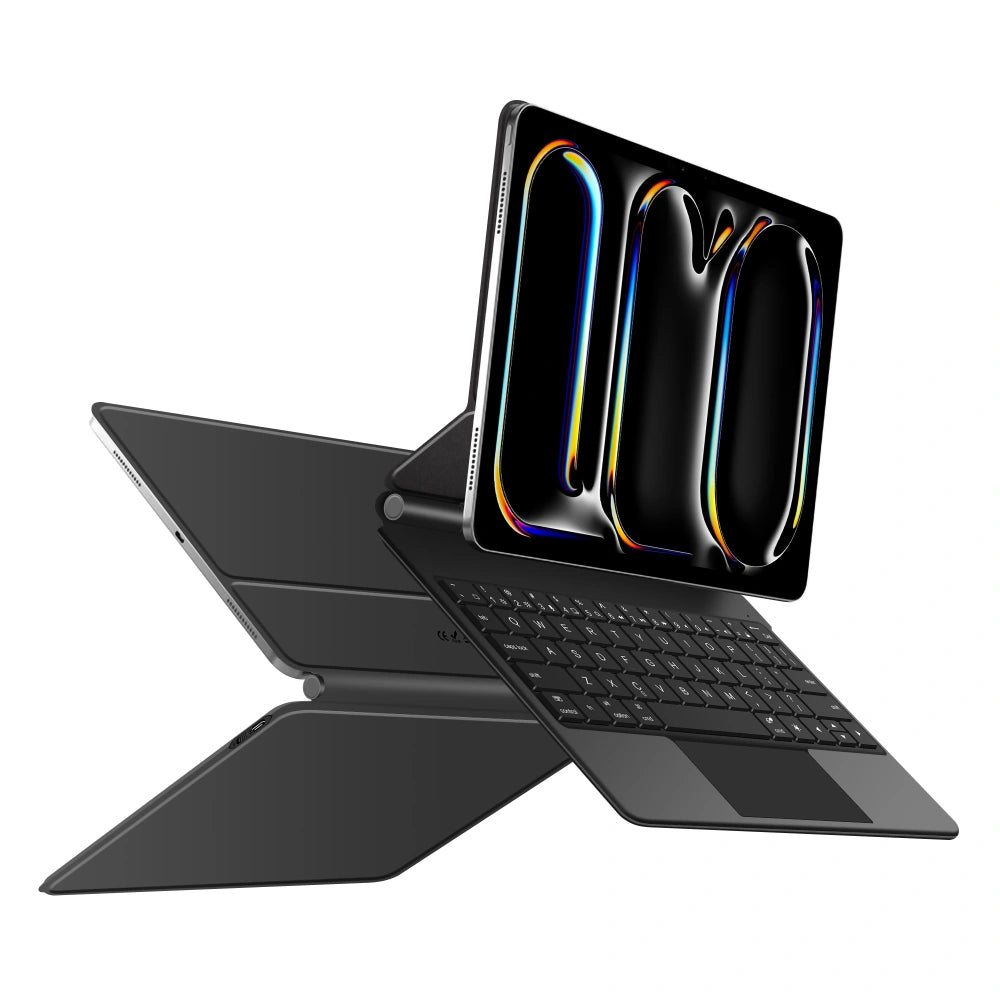 Husa Cu Tastatura pentru Apple iPad Pro 11 (2025) / (2024), Tech-Protect, SmartCase Magnetic, Neagra