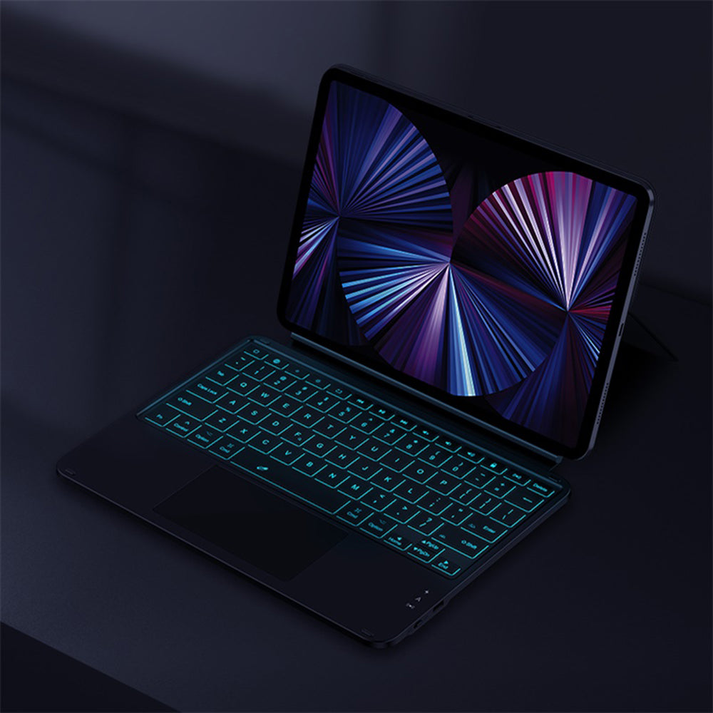 Husa cu Tastatura pentru Apple iPad (2022), Baseus, Brilliance, Neagra