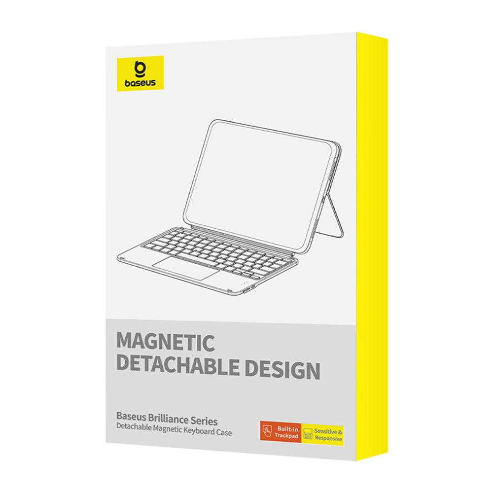 Husa cu Tastatura pentru Apple iPad (2022), Baseus, Brilliance, Neagra