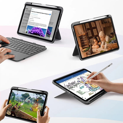 Husa cu Tastatura pentru Apple iPad (2025) / (2022), ESR, Flex, Gri