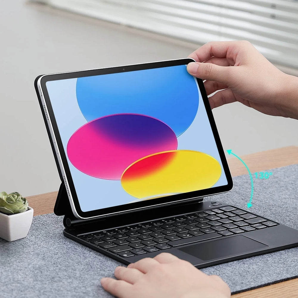 Husa cu Tastatura pentru Apple iPad (2025) / (2022), ESR, Rebound, Gri