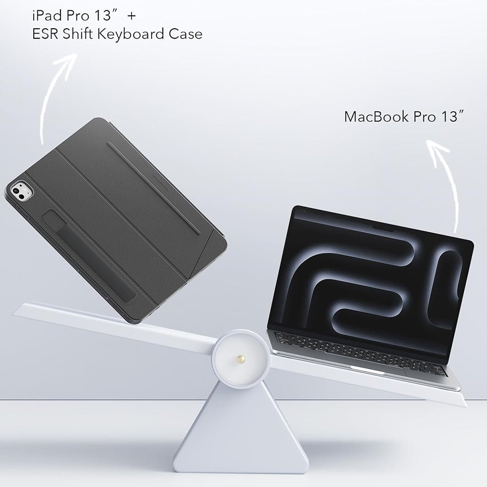 Husa cu Tastatura pentru Apple iPad Air 11 (2025) / Air 11 (2024) / Air (2022) / Air (2020), ESR, Shift, Gri