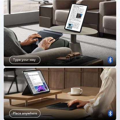 Husa cu Tastatura pentru Apple iPad Air 13 (2025) / Air 13 (2024), ESR, Shift, Gri