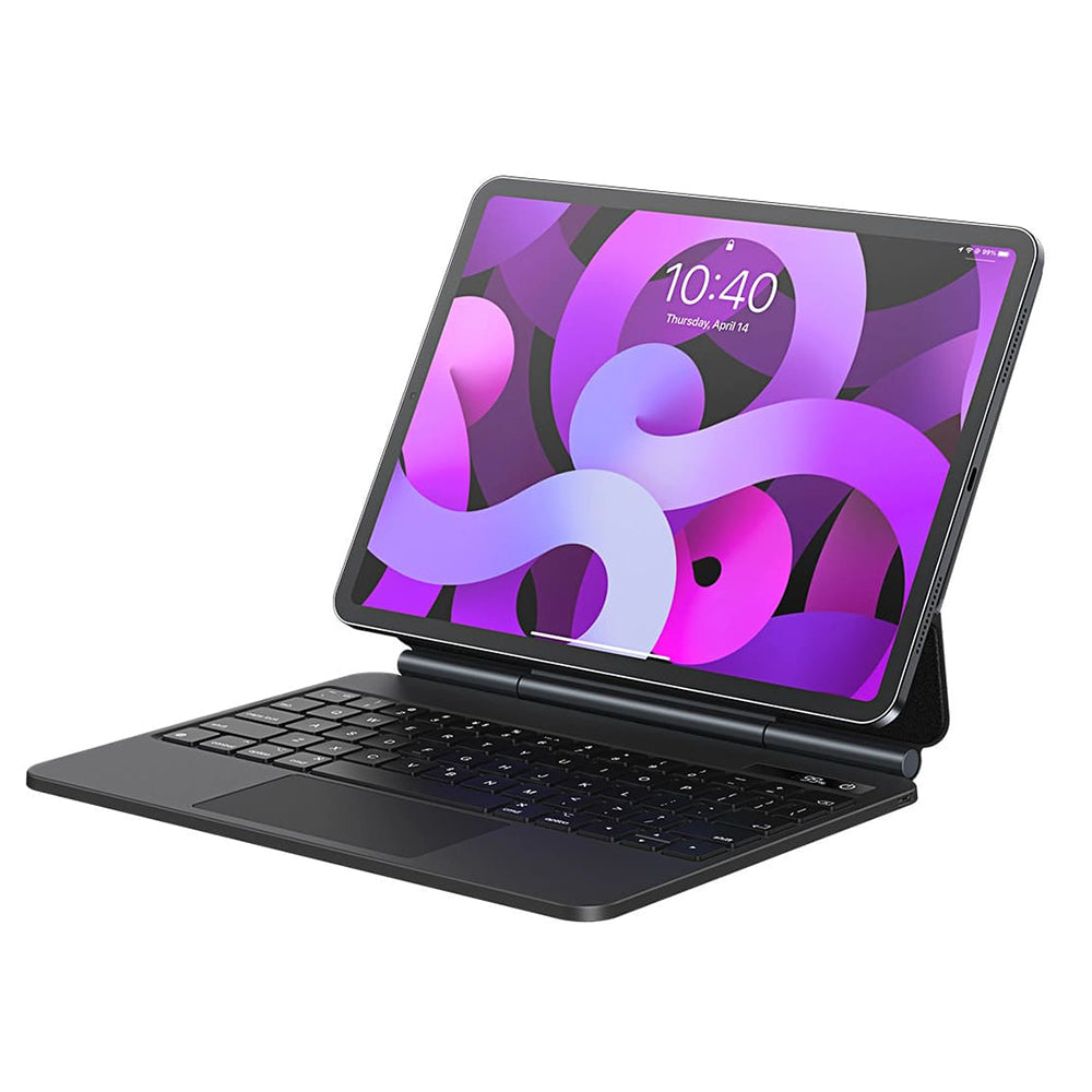 Husa cu Tastatura pentru Apple iPad Pro 12.9 (2022) / Pro 12.9 (2021) / Pro 12.9 (2020) / Pro 12.9 (2018), Baseus, Brilliance, Gri