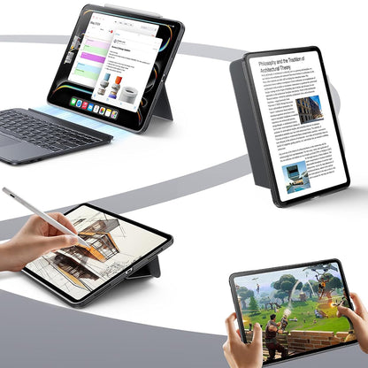 Husa cu Tastatura pentru Apple iPad Pro 13 (2024), ESR, Shift, Gri
