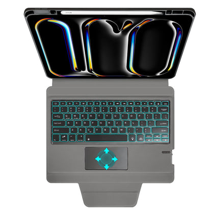 Husa cu Tastatura pentru Apple iPad Pro 13 (2024), Techsuit, KeyTab Pro, Neagra