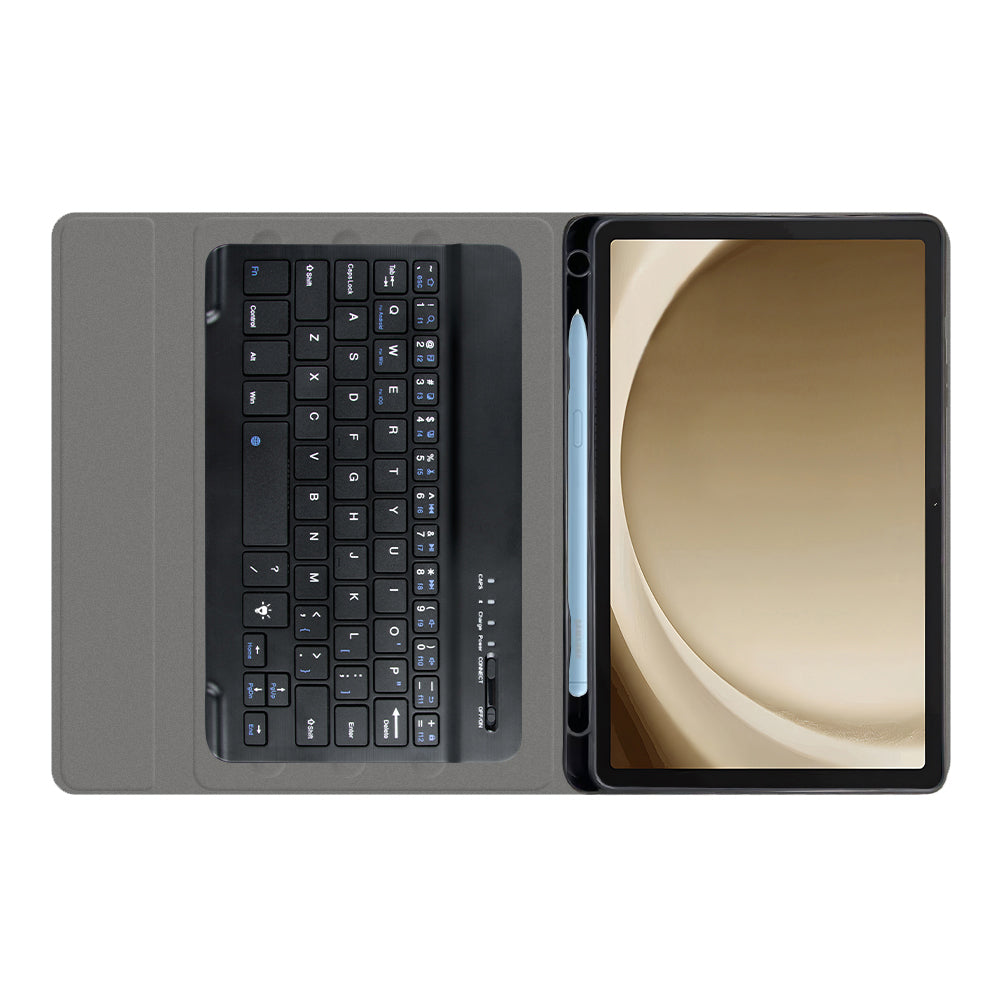 Husa cu Tastatura pentru Samsung Galaxy Tab A9+, Techsuit, CozyTab, Neagra