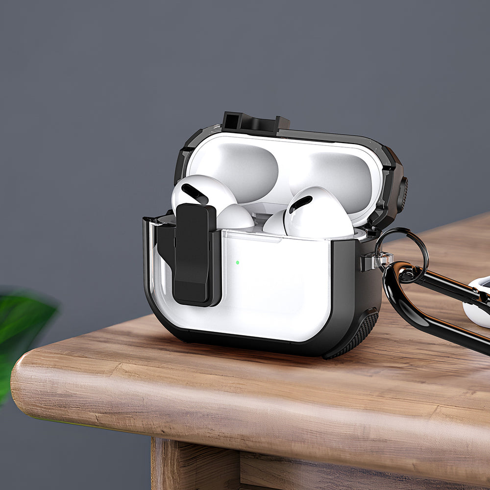 Husa DUX DUCIS PECN pentru Apple AirPods 4, Roz Alba