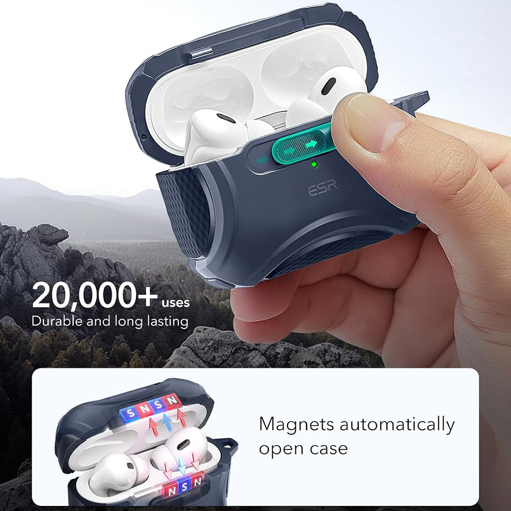 Husa ESR Cyber pentru Apple AirPods Pro Series, Albastra