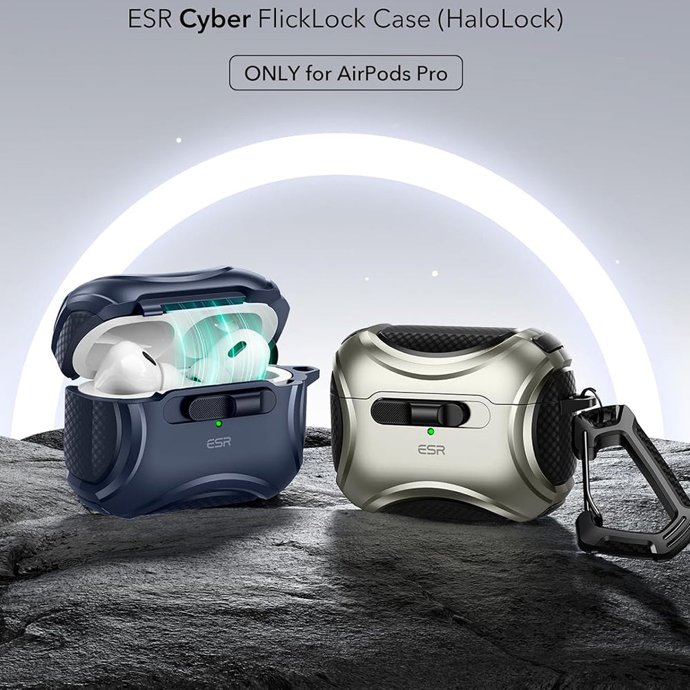 Husa ESR Cyber pentru Apple AirPods Pro Series, Albastra
