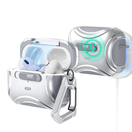 Husa ESR Cyber pentru Apple AirPods Pro Series, Gri