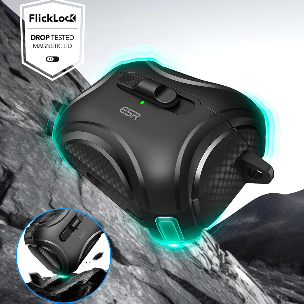 Husa ESR Cyber pentru Apple AirPods Pro Series, Neagra