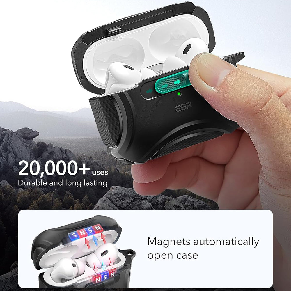 Husa ESR Cyber pentru Apple AirPods Pro Series, Neagra