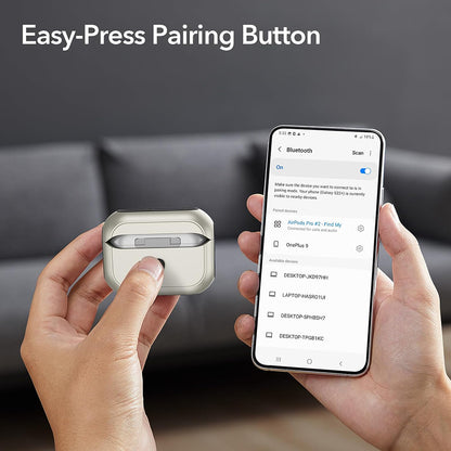 Husa ESR Orbit Hybrid pentru Apple AirPods 4, Roz