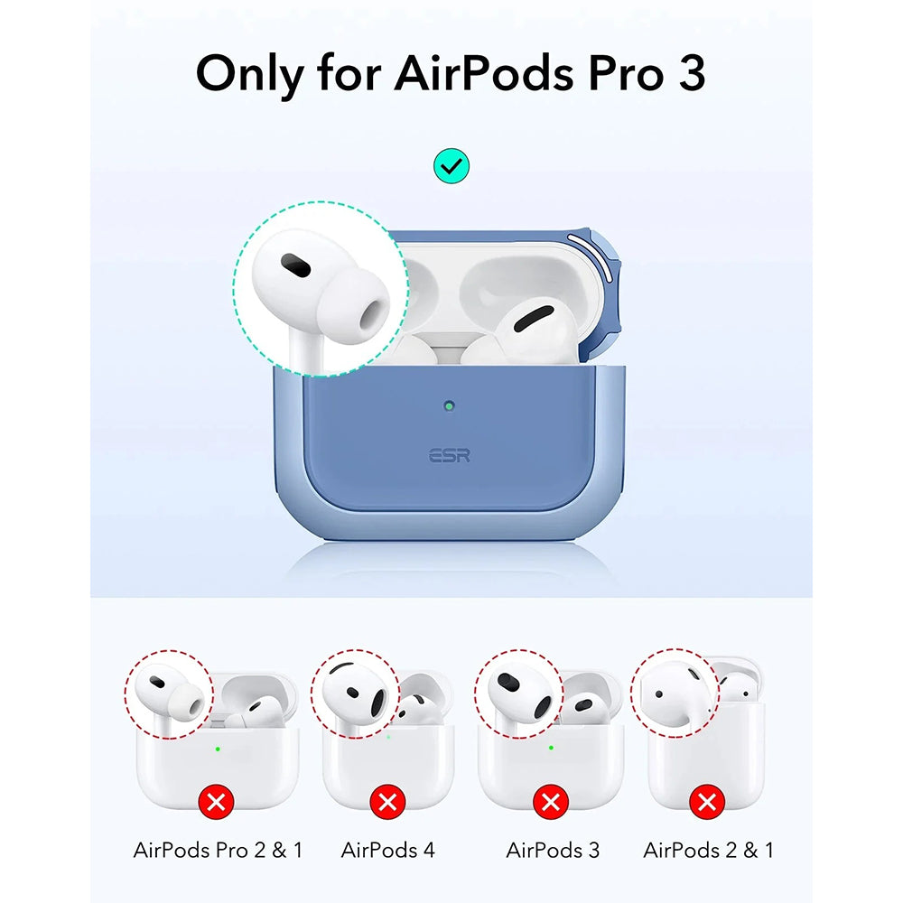 Husa ESR Orbit Hybrid pentru Apple AirPods Pro 3, Albastra