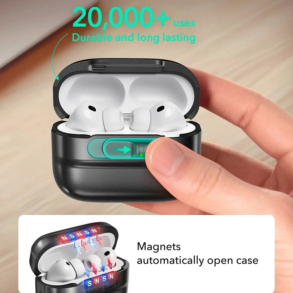 Husa ESR Pulse Magnetic FlickLock pentru Apple AirPods Pro 3, Alba