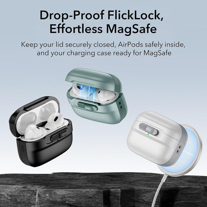 Husa ESR Pulse pentru Apple AirPods 4, Neagra